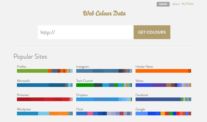 web-colour-data