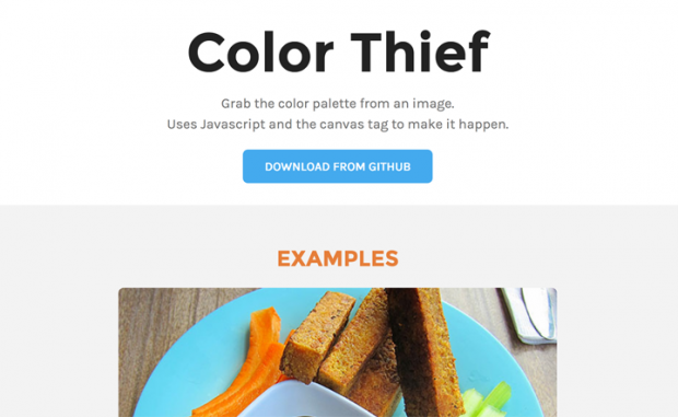 イメージからカラーパレットを取得できるサイト「Color Thief」！