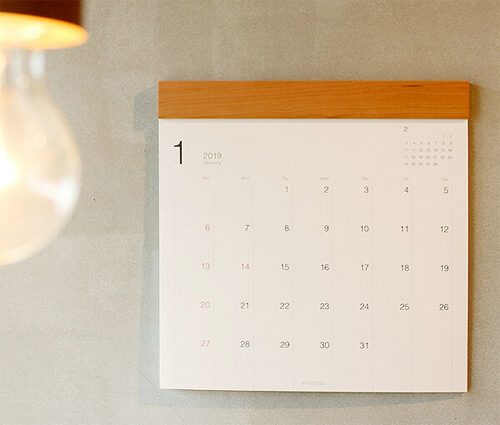 おしゃれなデザインの2019年版カレンダーのおすすめ17選。壁掛けから卓上まで
