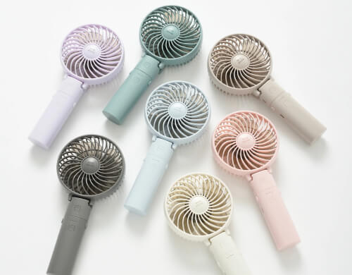 おしゃれな携帯扇風機・ハンディファン1