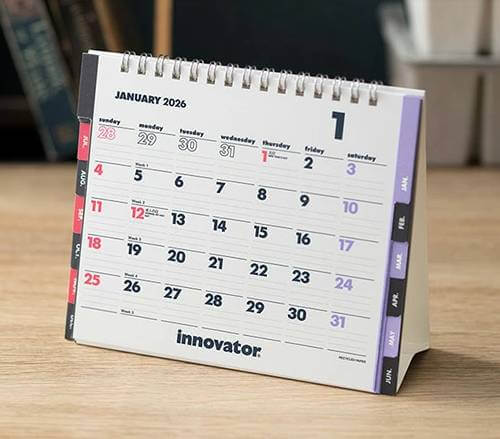 卓上カレンダーの表示タイプ