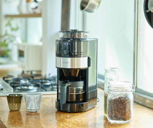 おしゃれなミル付きコーヒーメーカー2